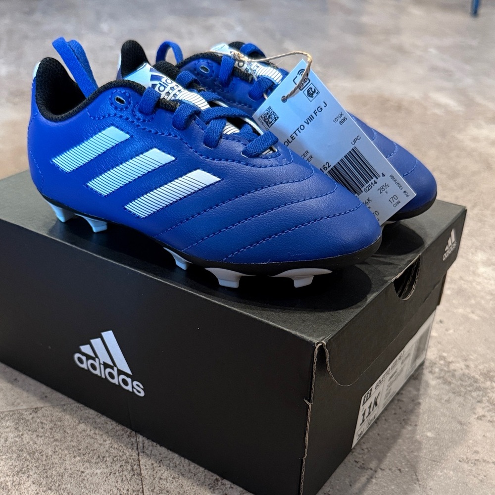 NIB Adidas Royal Blue Soccer Cleats